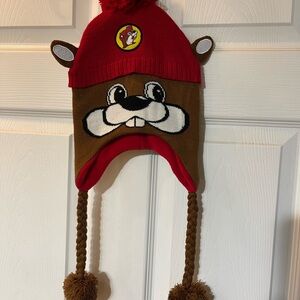 Buc-ee's Red and Brown Beanie Hat